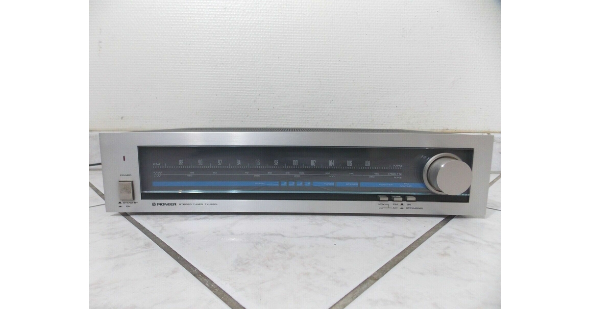 TUNER RADIO PIONEER STEREO TX-520L, VINTAGE BLUE LINE Serie